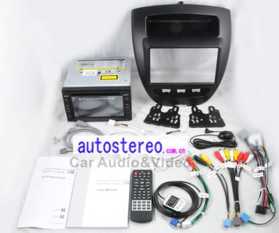 China Toyota Gezeten de Autostereo-installatie van Nav DVD voor Citroën C1 Toyota Aygo Peugeot 107 de Hoofdeenheid DVD Autoradio van Satnav Te koop