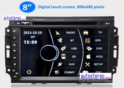 China Reproductores de DVD estéreo/2 del coche de la pantalla táctil de Digitaces HD del dinar de GPS Sat Nav en venta