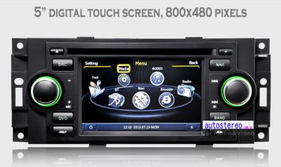 中国 grand Cherokee Compass Stereo GPS オートラジオ 4 のジープの司令官の運行 ヘッドユニット 車のステレオの DVD プレイヤー 販売のため