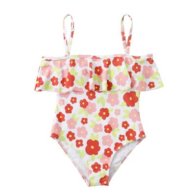 China Wholesale Kid Bikini Swimwear Fabric TOSWIM Removable Padded Colorful Fruit Stripe High Quality Princess Little 10 Years Girls Bikini for sale