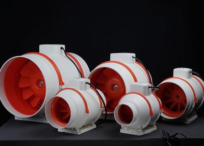 China Toilet Plastic Mixed Flow Inline Duct Fans Extractor Ventilation Exhaust Blower for sale