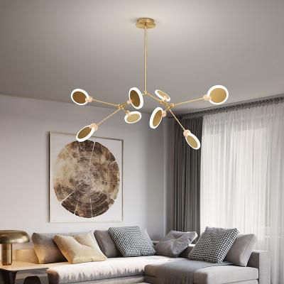 China Lighting Functions Northern Europe Hot Selling Chandeliers And Modern Led Pendant Lights Gold Chandelier Light for sale