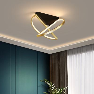 China Modern Modern Style Beautiful Creative Metal Chandeliers Rounded Square LED Ceiling Lamp Pendant Lights Ceiling Lamps for sale