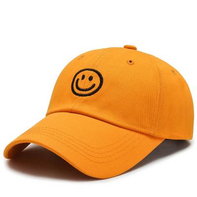 China COMMON Hat Women's Spring And Summer Street Fit Personality Soft Top Smiley Baseball Cap for sale