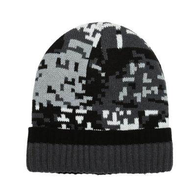 China COMMON Wholesale Unisex Knitted Acrylic Soft Warm Hat Winter Hat Camouflage Hats for sale