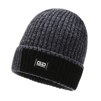 China Men's Winter Beanie Hat Warm Knit Cuffed Single Toboggan Ski Skull Cap for sale