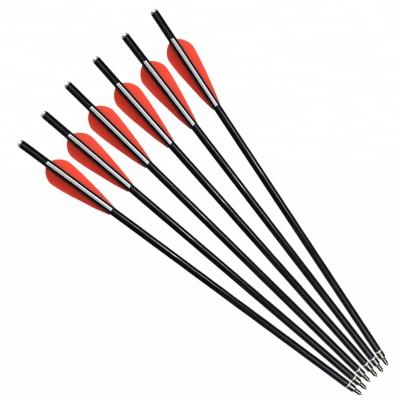 China Crossbow Hunting Bolts Fiberglass Arrows With Flat Nock For Outdoor Archery Shooting Hunting for sale