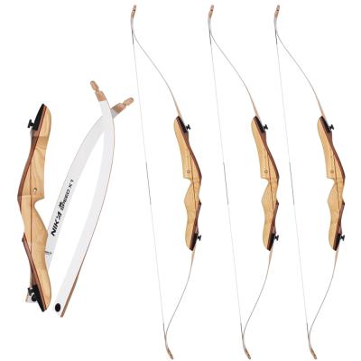 China Outdoor TD Recurve Interface Elong Grip Down Bow Wood Archery Set For Sale for sale