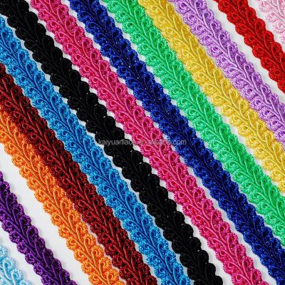 China Viable Multicolor Ribbon Lace Braid Upholstery Birthday Wedding Party Colorful Trim Trim for sale