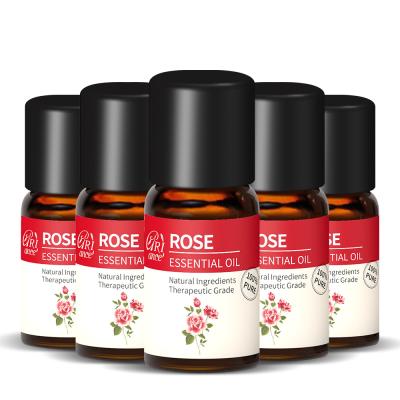 China Skin Revitalizer OEM Private Label 10ml Pure Aromatherapy Rose Essential Oil Organic Body Massage Oil For Women for sale