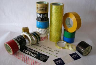 China Logo printed adhesive tape packagin paper bopp tape for sale