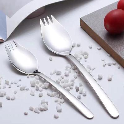 China Amazon Success Tables Viable 304 Stainless Steel Spoon Cutlery Spoon And Fork In Material Multifunctional Metal Spoon And Fork for sale