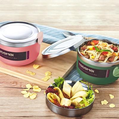 China Hot Sale 304 Stainless Steel Food Container Sealing Lunch Box Freshness Preservation For Kids Thermal Food Container Food Set Bento Lunch Box for sale