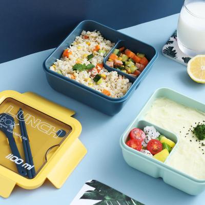 China Eco-friendly Colorful Plastic Square Freshness Preservation Hot Sale PP Lunch Box Bento Box For Kids Lunch Box Microwave Food Safe Storage Container for sale