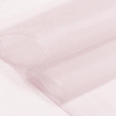 China Viable hot sale 100% silk organza fabric for wedding dress with 1 meter MOQ 48 colors in stock by Xinhe Textiles for sale