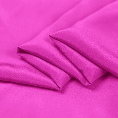 China Viable Silk Crepe De Chine Fabric Material Online In Fuchsia Color For Sale By Xinehe Textiles for sale