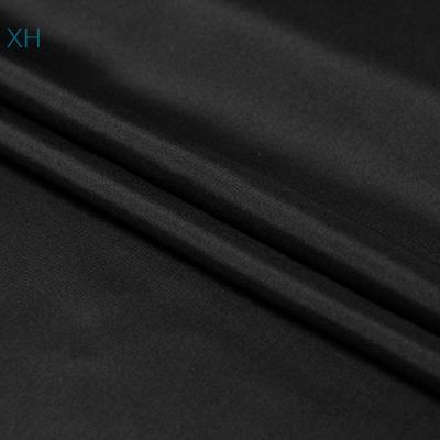 China Viable Hot Sale Black Silk Habotai Fabric Wholesale By Xinhe Textiles for sale