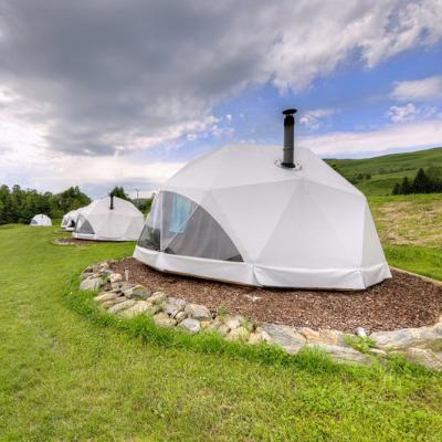 China Straight Bracing Type Y 6m Diameter Outdoor Hotel Dome House Glamping Geodesic Dome Tents for sale