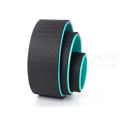 China Best High Density Custom Gym Eco-Friendly 3 Band Yoga Wheel Fitness Rear Wheel Set for sale