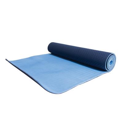 China HUAYI Fitness Logo 6mm Tape Custom Yoga Mat With Position Line Wholesale Waterproof Washable Durable Anti-Slip Double Side for sale