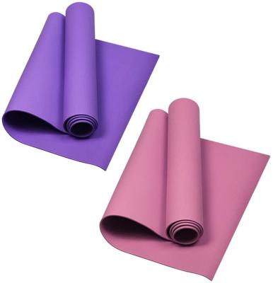 China Custom Eco - Friendly 6mm Pink And Purple HUAYI Eva Yoga Mat for sale