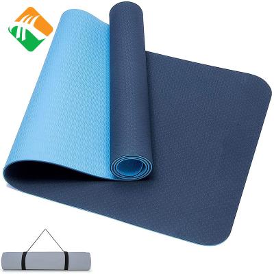 China Durable Custom Made Fitness Exercise Gym Logo Disposable Red Yoga Mat Eva for sale