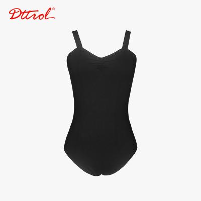 China Leotard Dttrol New Arrival Ballet Dance Ties Off Leotard Tights Women Basic Dance Training Leotard 3 Color Custom Design Gymnastics for sale