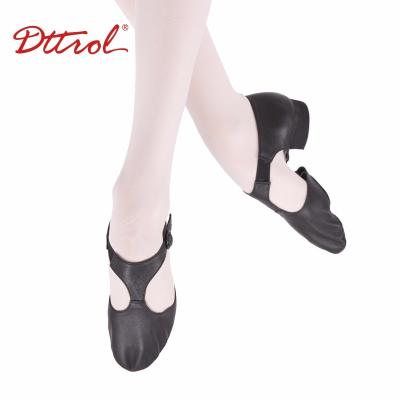 China New Arrival Newe Arrival Dttrol Dancer Dance Shoes Leather Jazz Sandal Pig Leather Hog Professional Good Quality Professional Wholesale Shoes Jazz Leather Sandal for sale