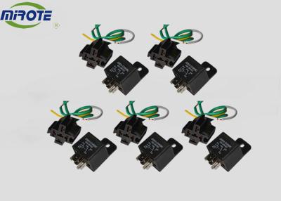 China 5 de speld 24V 40 Ampère Micro- Relais met Contactdoos de Automobieluitrustingen van de Bedradingsuitrusting 5 pre-Draadpcb zet relaiscontactdoos op Te koop