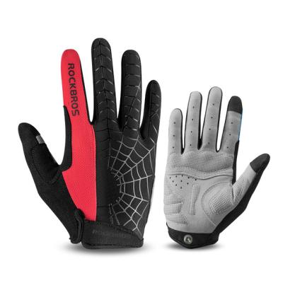 China ROCKBROS Full Finger Protection Gel Touch Screen Riding Cycling Gloves Breathable Soft Wear Resistant Sport Motorcycle for sale