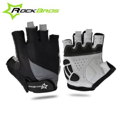 China Rockbros Breathable Half Finger Anti-skidding Breathable Short Gloves Cycling Racing Bike Bicycle Motorcycle Gloves for sale