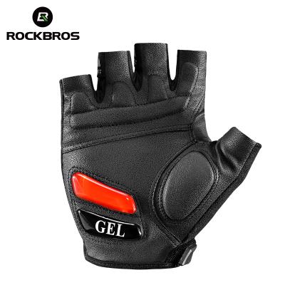 China ROCKBROS S143 Durable Cycling Gloves With Silicone Gel Thickened Protection SBR Shockproof Anti-skid Sports Gloves for sale