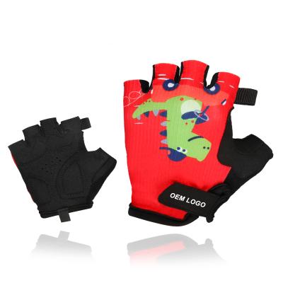 China Sports Cycling Gloves For Kids Short Half Finger Guantes Deportivos Finger Gloves Cycling Sports Gloves Anti-skidding Wear-resistance Gloves for sale