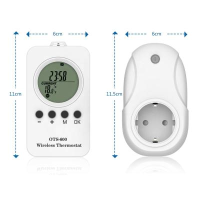 中国 Okaylight indoor max 16A/3600W TUV certificated LCD large screen thermostat thermostat digital wireless temperature controller 販売のため