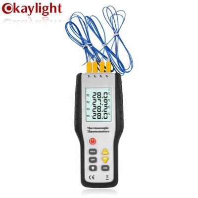 China Industrial Temperature Measuring LCD Display Digital HT-9815 K Type Thermocouple Thermocouple Probe Sensor Temperature Test 4 Channel en venta