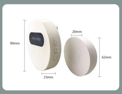 중국 New modern style no battery required smart door bell with 58 ringtones kinetic ring wireless doorbell 판매용