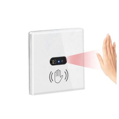 China Free Contact To Order EU USA Version Glass Panel Touch Less Infrared Hand Wave Sensor Wall Switch For Light à venda