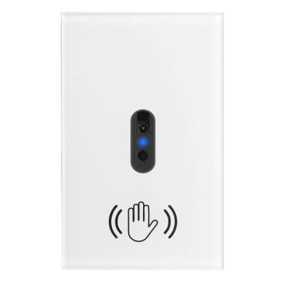 China Free Contact To Control US Version Panel Glass Touch Hand Wave Sensor Infrared Wall Switch Not For Light à venda