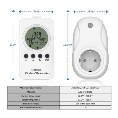 Chine High quality PC+ABS heating and cooling digital thermostat socket room thermostat switch à vendre