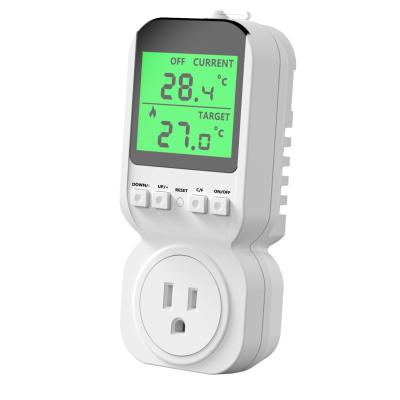 China Indoor Auto Temperature Control Plug Thermostat For Heating And Cooling for sale