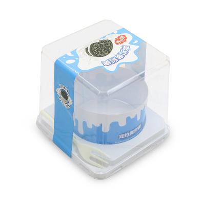 China Food Grade Customizable Disposable Transparent Baking Packaging Customized Mini Single Luxury Cake Packaging Boxes Container for sale