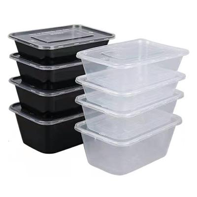 China 1000ml Disposable Lunch Food Packing Plastic Hot Selling Disposable Takeaway Container for sale