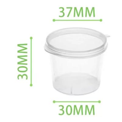 China Factory Price Disposable Hot Wholesale PP 1 Ounce Free Sample Clear Transparent Plastic Disposable Sauce Cup for sale