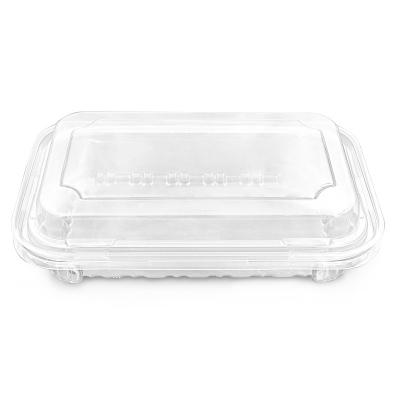 China Wholesale Disposable Take Away Clear PET Clamshell Food Packaging Boxes Foldable for sale