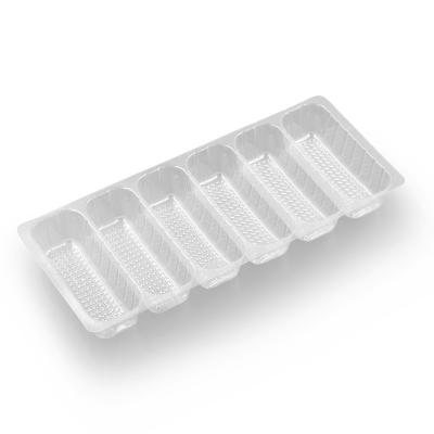 China Disposable Clear Disposable Food Biscuit Cookie Tray Packing Plastic Container for sale