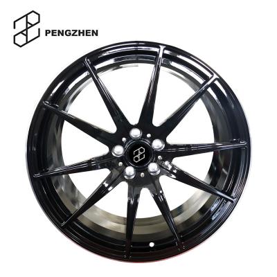 China Black 6061 17 18 5x114.3 Japan Car Sport Aluminum Forged Rim For Toyota for sale