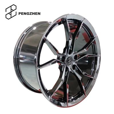 China 6061 Black Hole T6 Forged Wheel Rim Chrome 18 Wheel Aluminum Wrapping Performance Wheel 5 Inch 18 5x112 19 20 Inch For Cars for sale