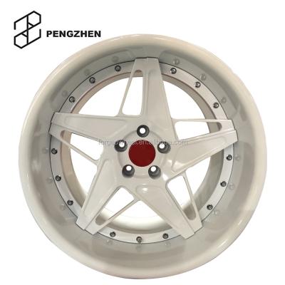 China Hot Sale 6061-6T Pengzhen Aluminum Aluminum Deep Dish Passenger Car Wheels 5x112 18 19 20 22 Inch White Rims For Mercedes for sale