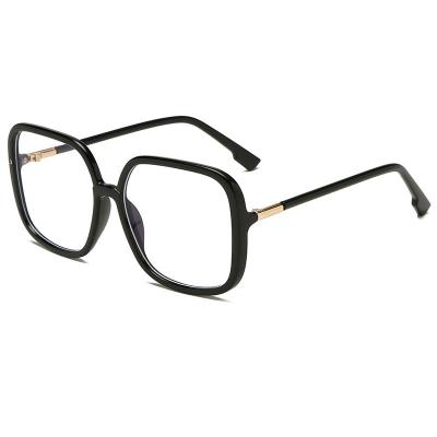 China Jheyewear Glasses Frames 2022 Luxury Oversized Computer Glasses Anti Black Square Blue Light Glasses Women Eyeglasses for sale