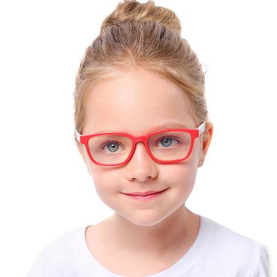 China Multicolor Blue Light Optical Sight Kids Silica Gel Soft Child Safe Soft Goggles Anti Blocking Filter Computer Glasses For Kids for sale